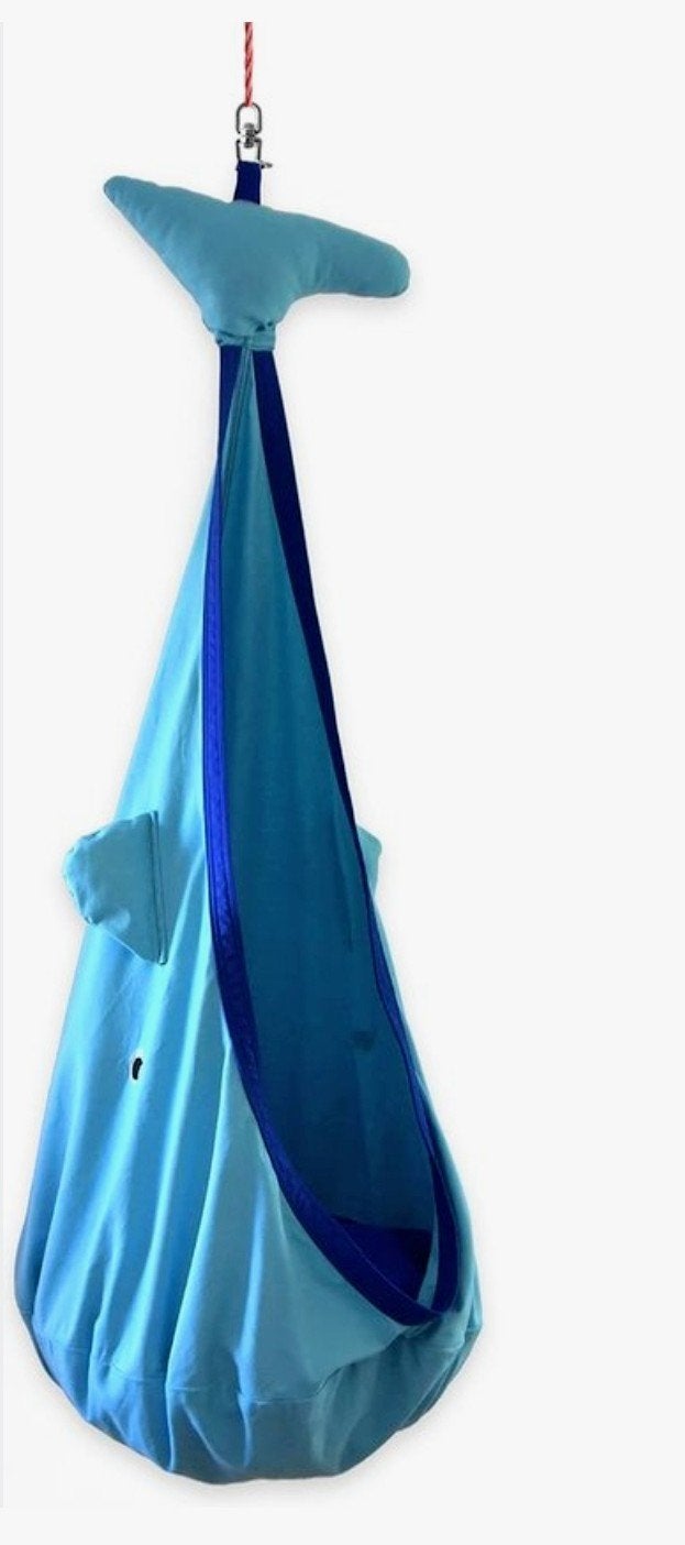 Snuutje Kinder Hangnest Walvis blauw - Hangschommel!, Ophalen, Zo goed als nieuw, Jongen of Meisje