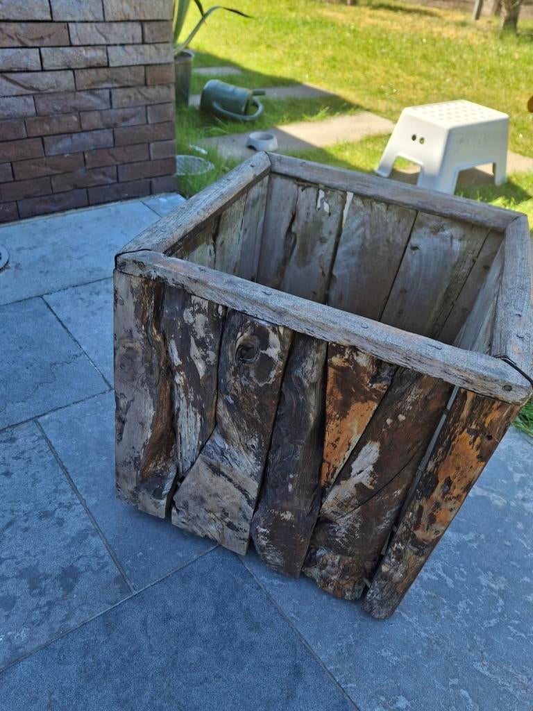Bloempot van teakhout, Ophalen, Hout