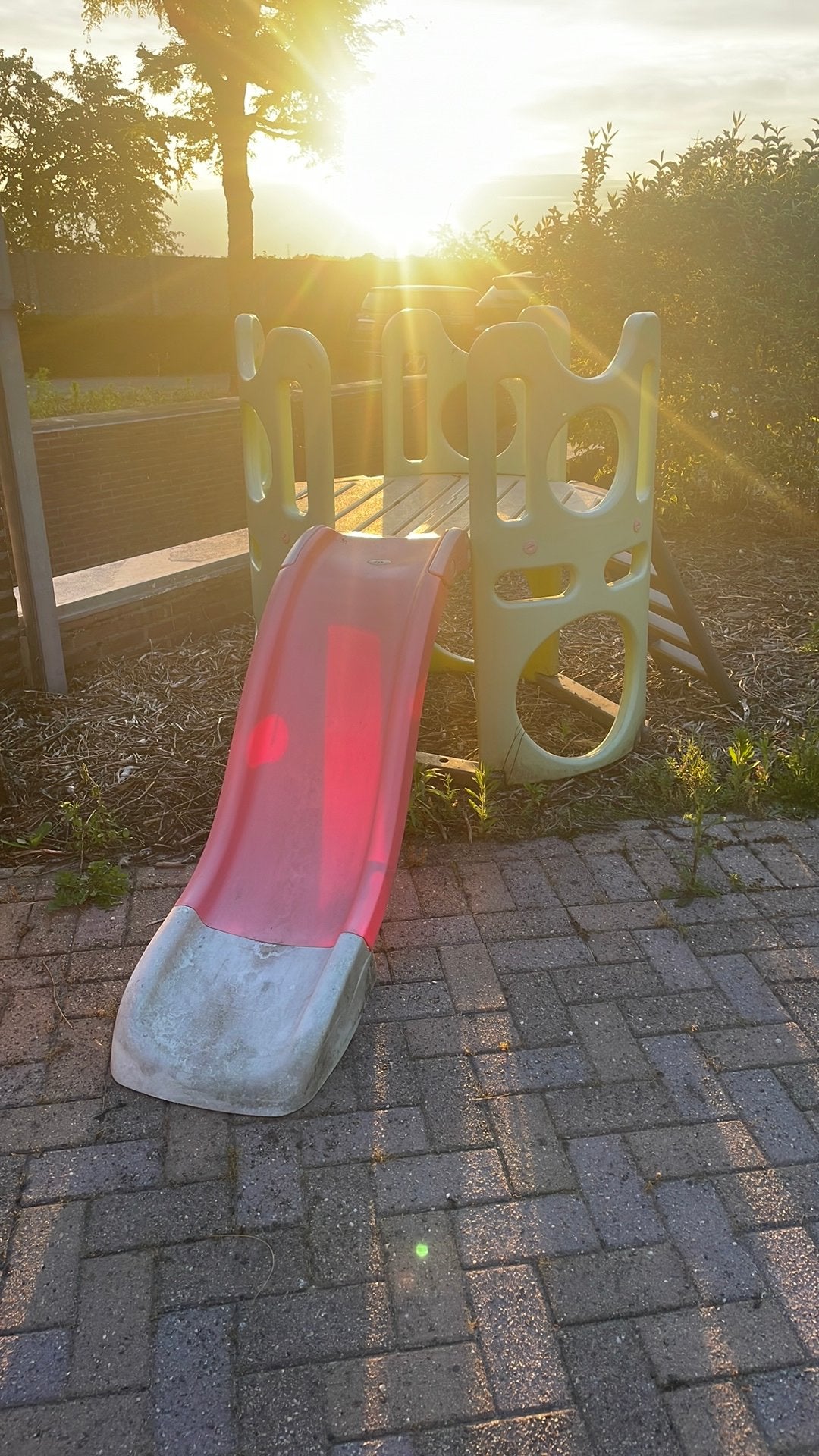 Huisje en glijbaan, Ophalen, Gebruikt, Glijbaan