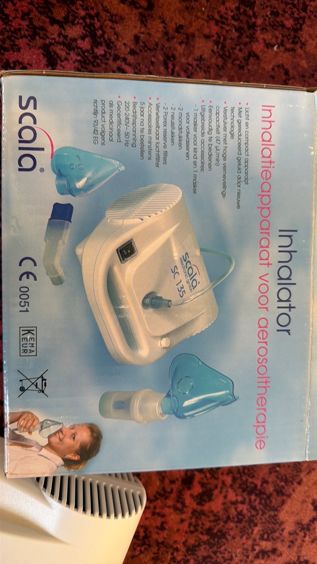 Inhalator aerosol scala SC 135, Electroménager, Enlèvement, Comme neuf
