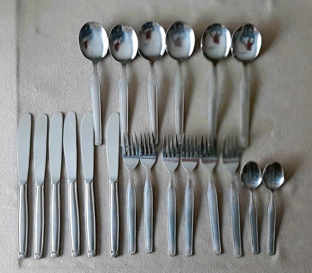 Te koop: Roesvrij bestek van KH, set van 6 stuks van elk., Ophalen, Zo goed als nieuw, Inox of Chroom, Los bestek