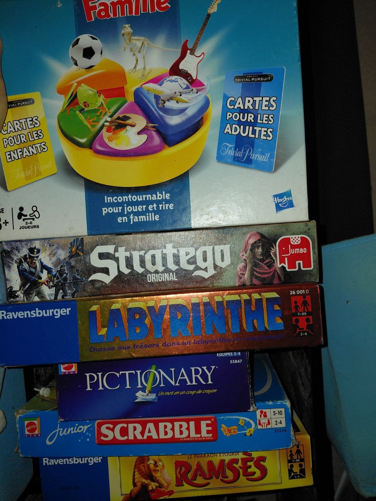 lot jeux de société, Enlèvement