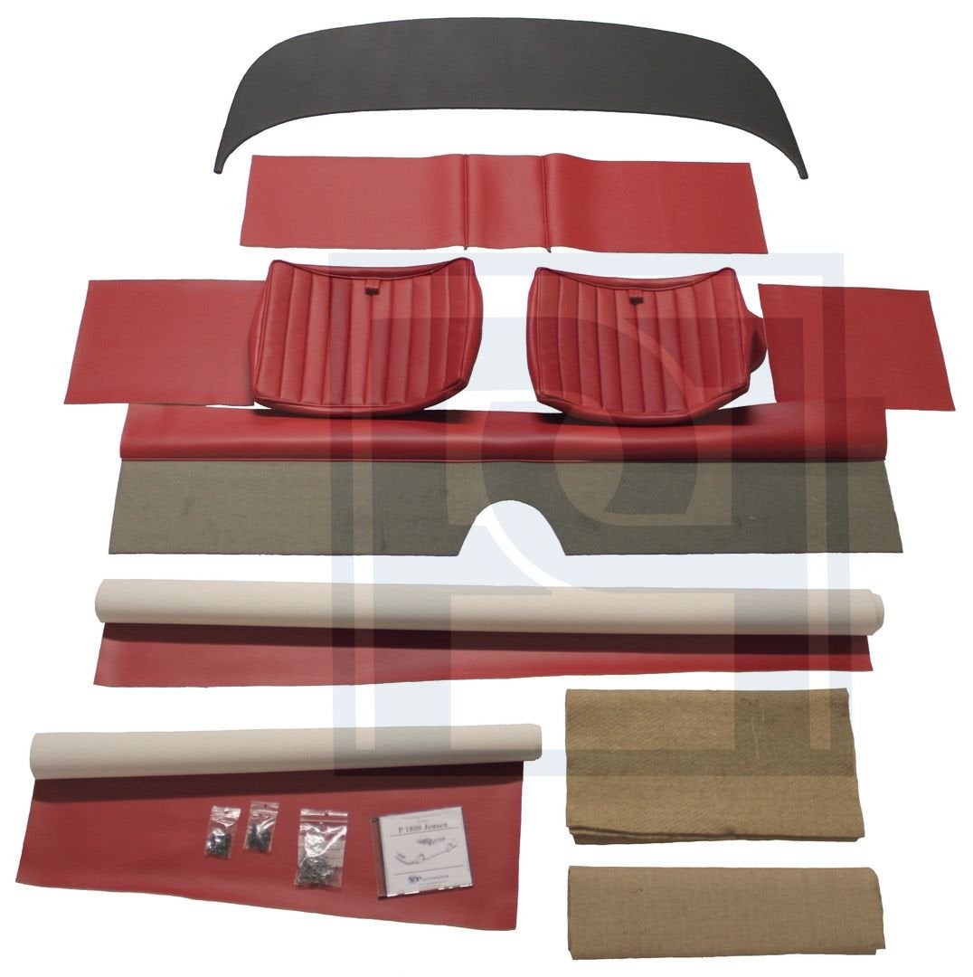 Volvo Bekleding P1800 Jensen achter complete set rood 301-17, Enlèvement ou Envoi, Neuf, Volvo