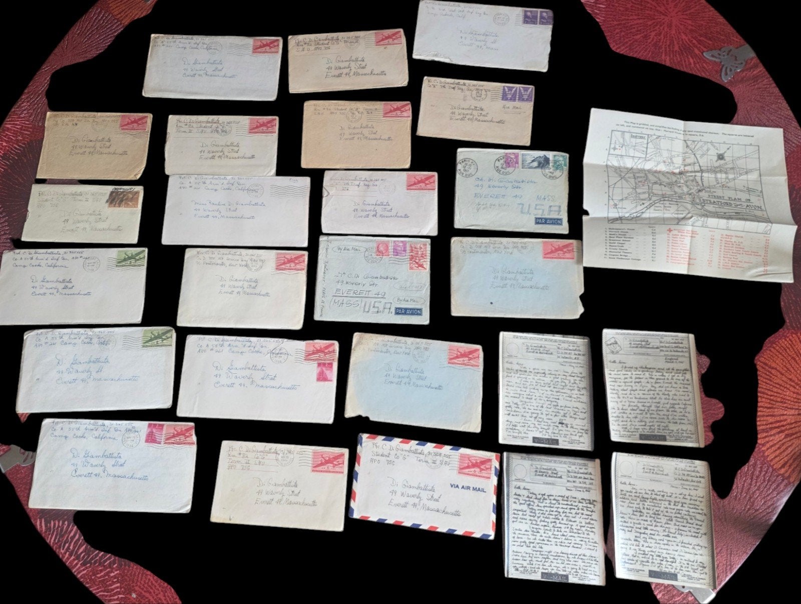 Correspondance militaire Seconde Guerre mondiale (WWII), Enlèvement ou Envoi, Utilisé