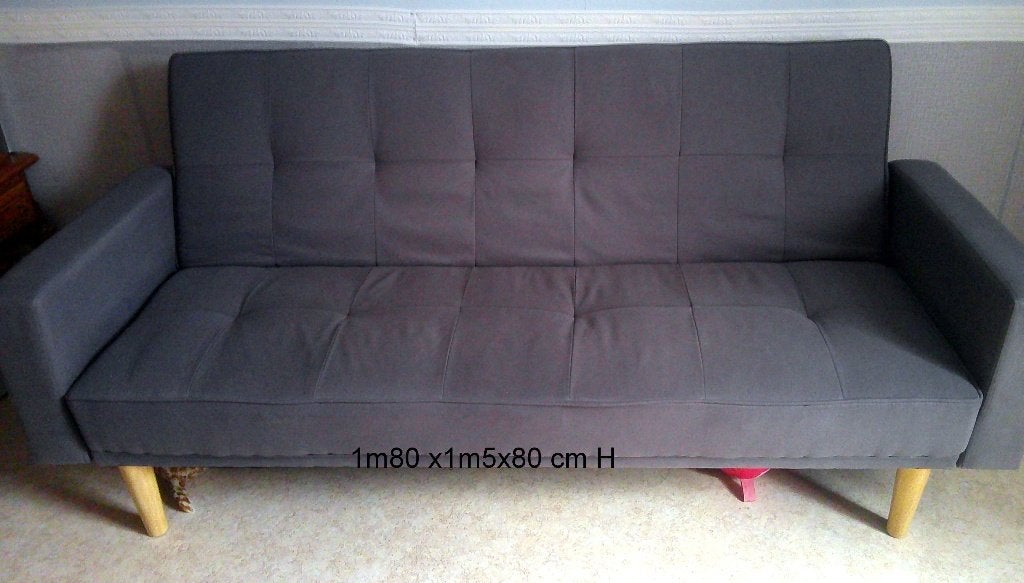 vend divan clic clac, Comme neuf, Enlèvement, Deux personnes, Tissus