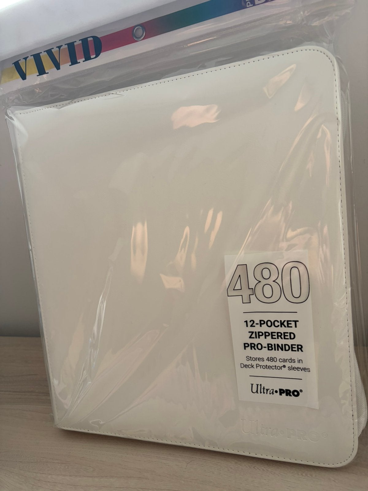 Ultra pro Vivid  12 Pocket Zippered Binder: White, Ophalen of Verzenden, Zo goed als nieuw
