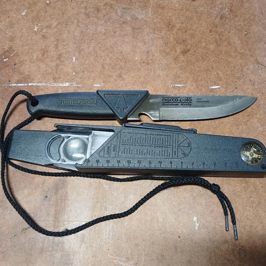 survival knife Marco Polo, Verzamelen, Ophalen of Verzenden, Overige soorten, Mes of Dolk