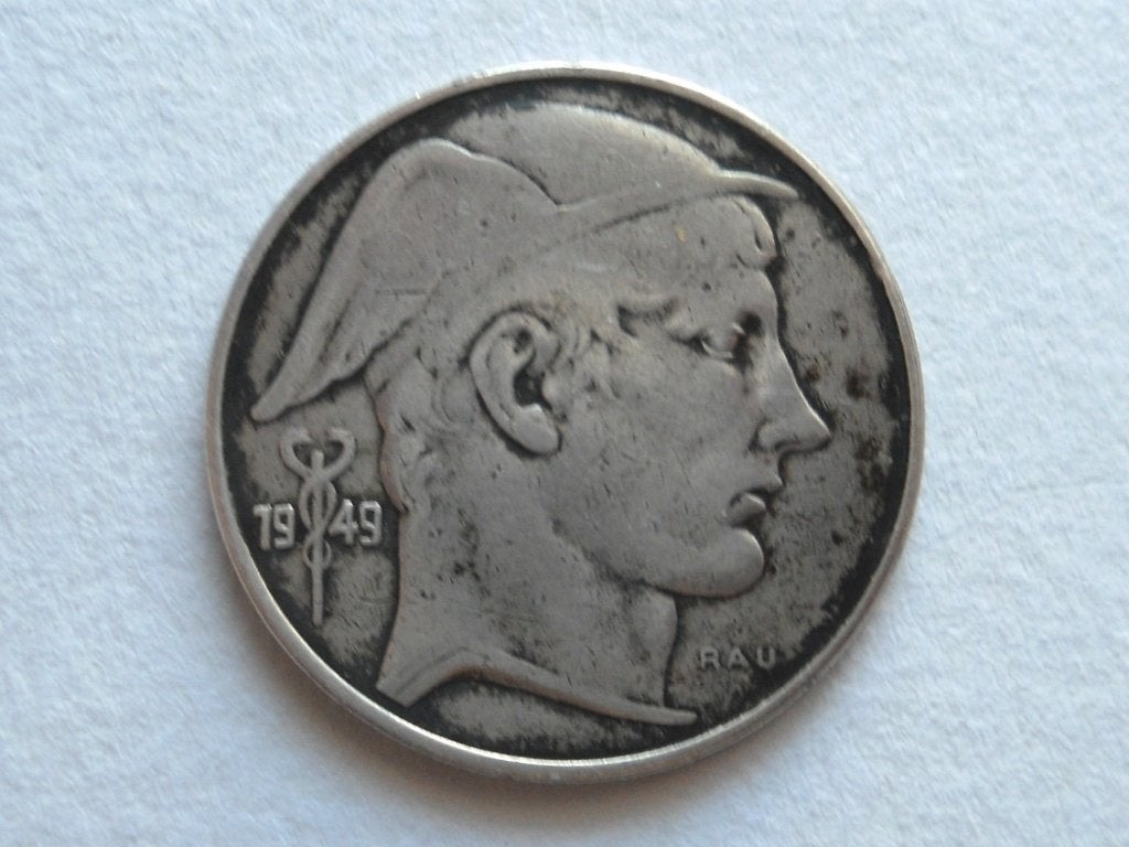 20 BEF Mercurius 1949., Timbres & Monnaies, Monnaies | Belgique, Monnaie en vrac, Argent, Enlèvement, Argent