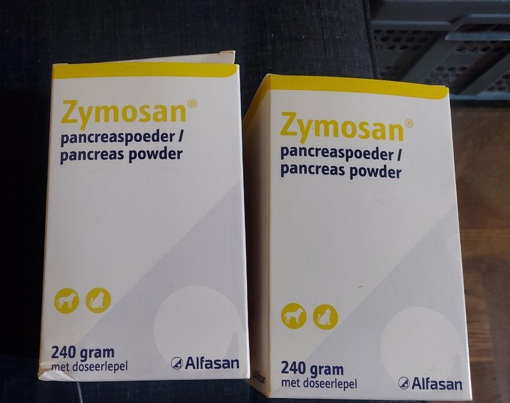 Pancreaspoeder Zymosan kat of hond, Ophalen, Hond