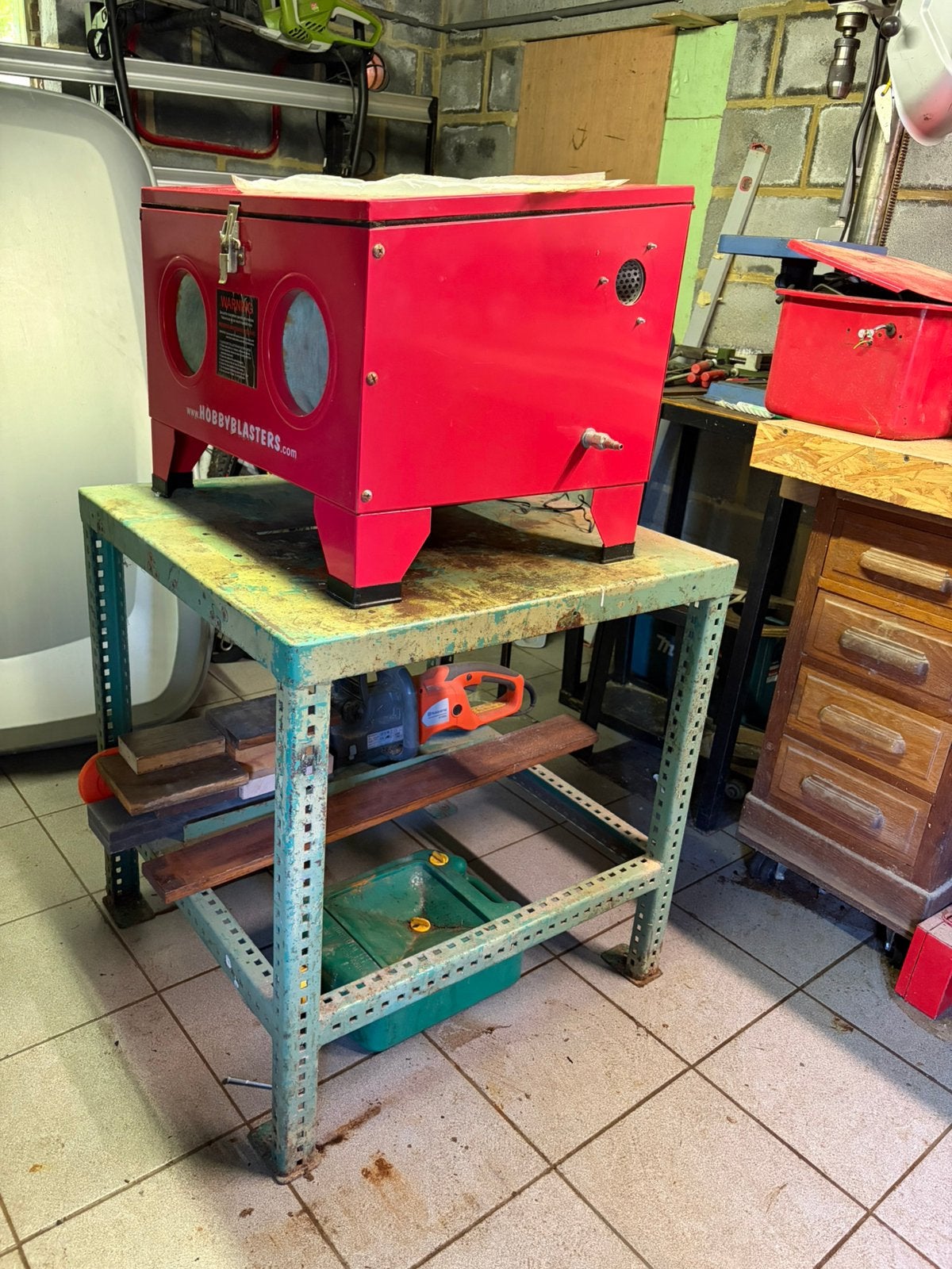 Cabine de sablage, Bricolage & Construction, Outillage | Autres Machines, Utilisé, Enlèvement