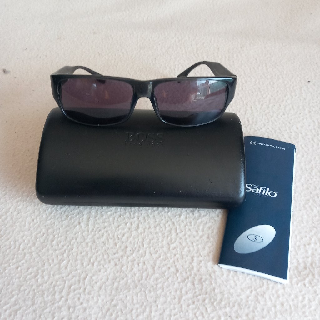 Zonnebril Hugo Boss - Safilo Italy - Unisex, Overige merken, Gebruikt, Zonnebril, Zwart