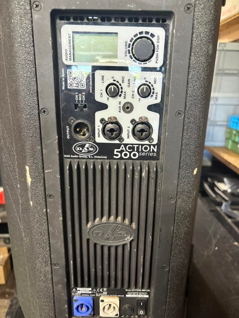 Das Audio action 512A, Ophalen, Gebruikt, 120 watt of meer, Front, Rear of Stereo speakers