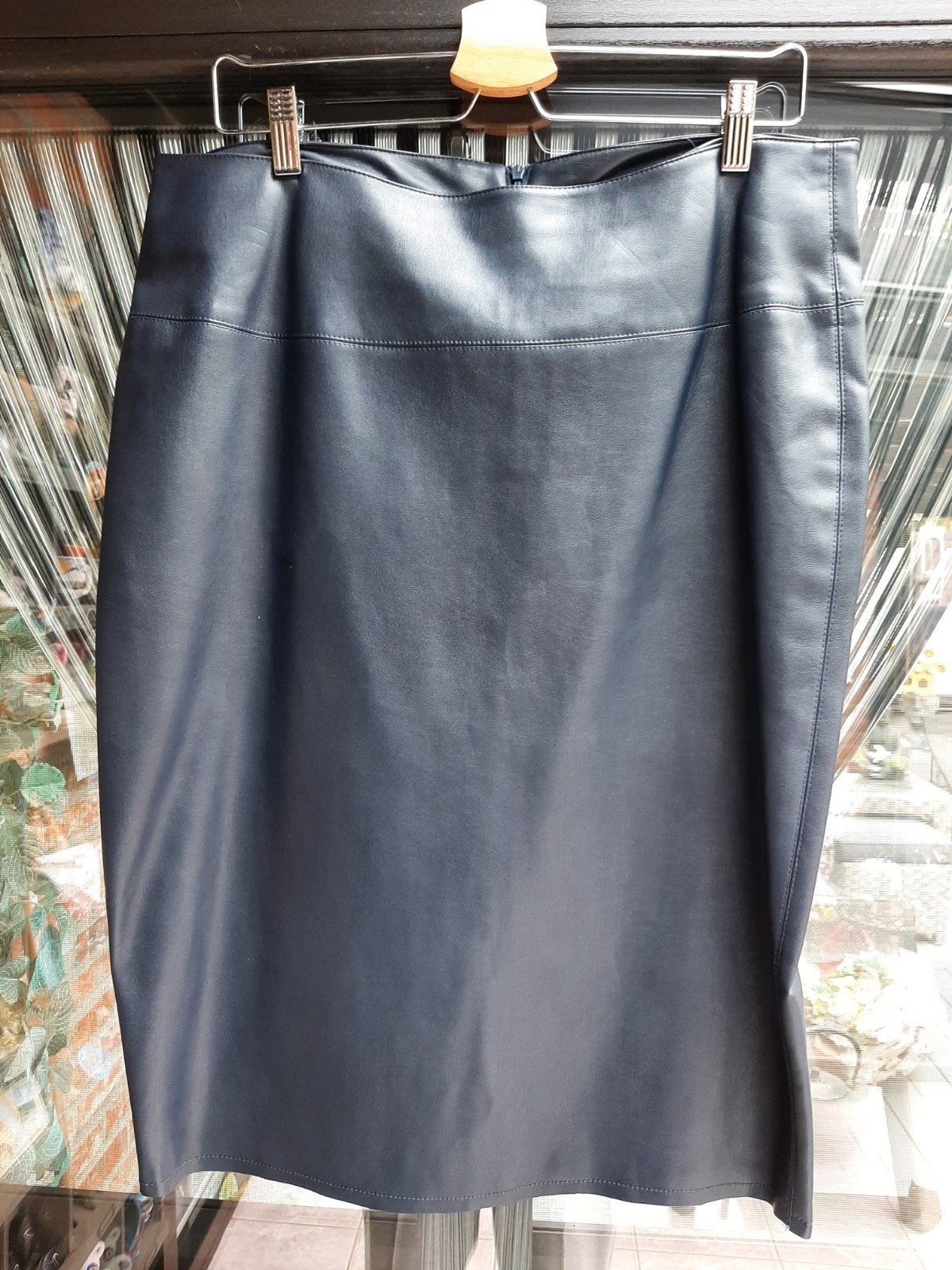 Jupe cuir bleu marine PAPRIKA, Taille 46/48 (XL) ou plus grande, Comme neuf, Enlèvement, Paprika
