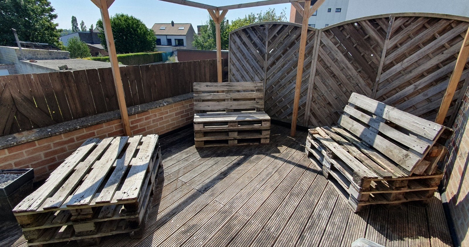 Meubles de jardin en palettes, Enlèvement, Utilisé