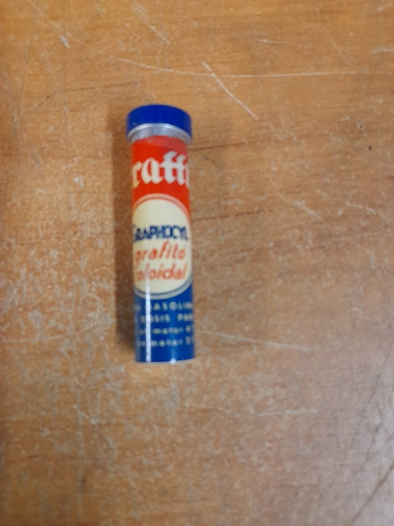 ancien tube bidon huile kraft graphocyl, Collections, Enlèvement ou Envoi, Utilisé, Autres types