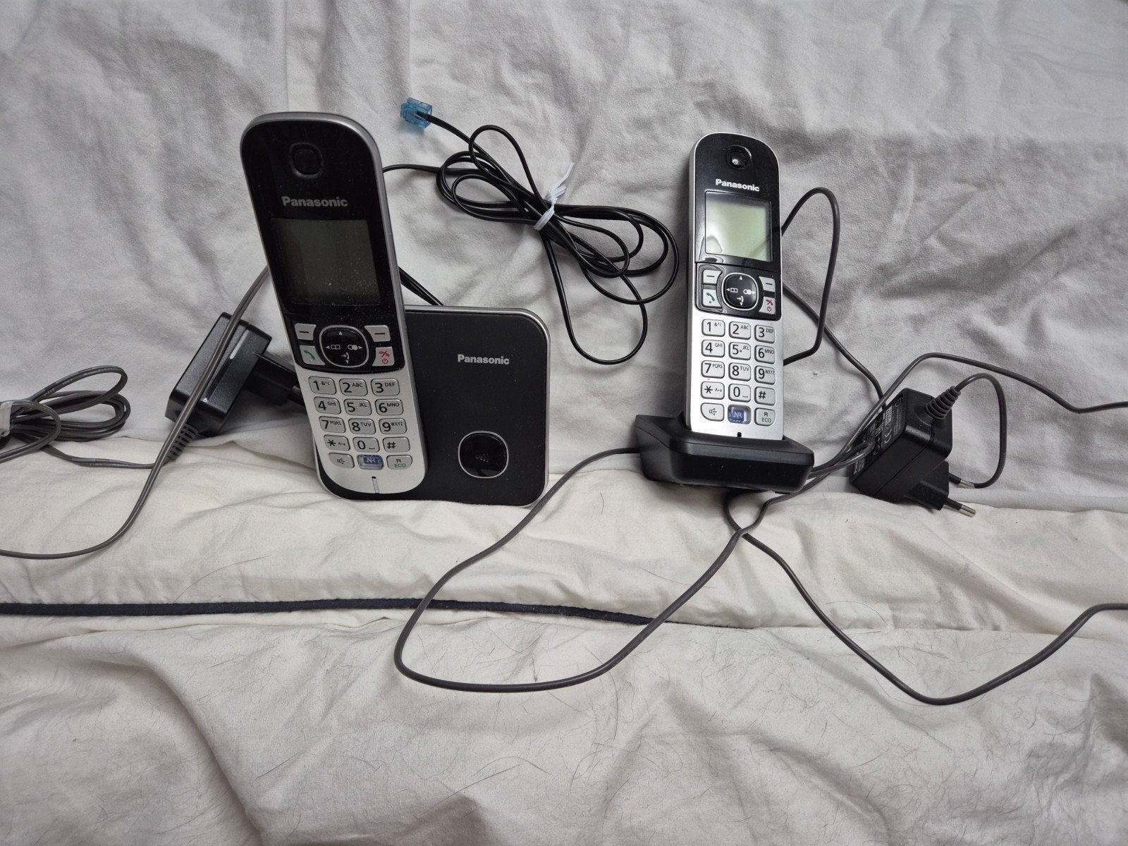Double téléphone Panasonic, Enlèvement ou Envoi, Utilisé, 2 combinés