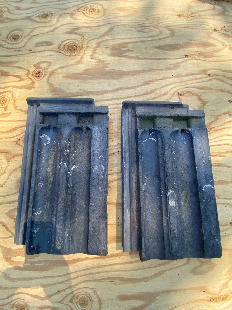 Oude dakpannen/stormpan/TTR/mulden dakpan, Doe-het-zelf en Bouw, Dakpannen en Dakbedekking, Gebruikt, Steen of Klei, Blauw, Ophalen of Verzenden
