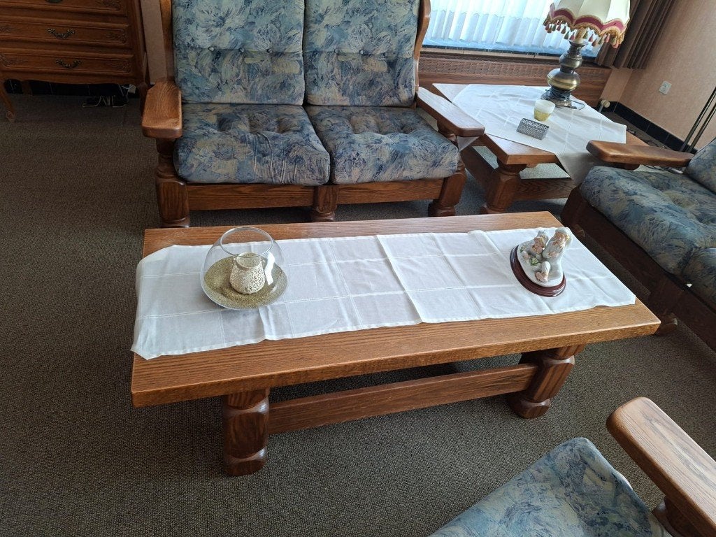 Salon ( zetels + salontafel), Enlèvement, Utilisé, Bois