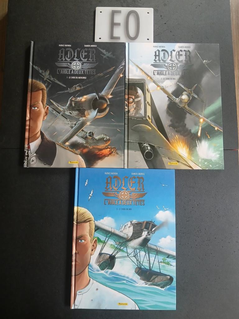 Lot de 3 bd adler l aigle à deux têtes 1 à 3,EO, Boeken, Stripverhalen, Ophalen of Verzenden