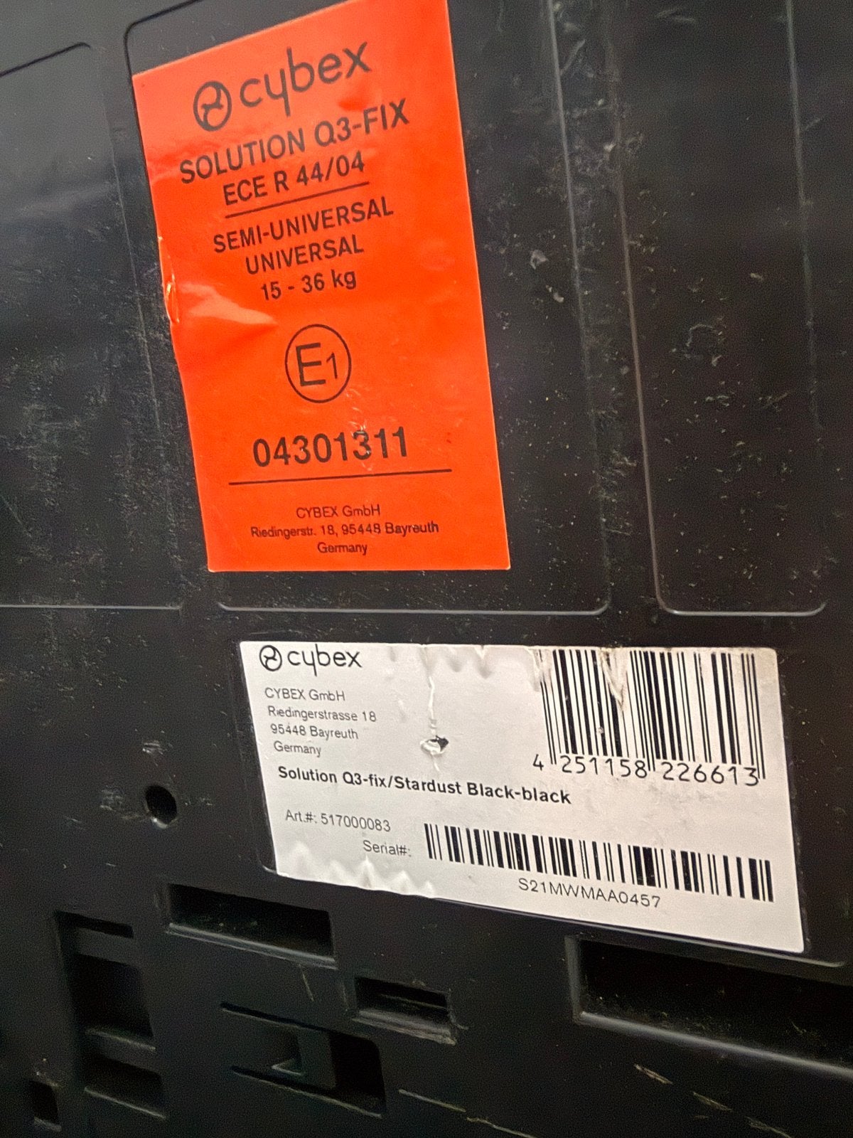 Siège auto Cybex Solution Q3-Fix - ISOFIX - 15 à 36 kg, Autres marques, Enlèvement ou Envoi, Dossier amovible, Isofix