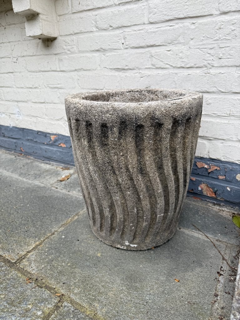 pot de fleurs dia 25 h 40 en grès espagnol, Jardin & Terrasse, 40 à 70 cm, Enlèvement ou Envoi, Moins de 25 cm, Comme neuf