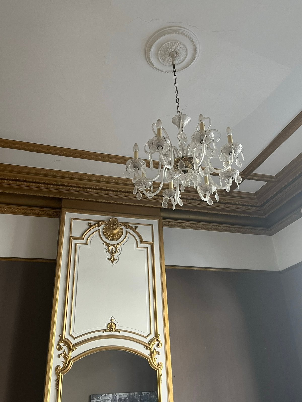 Lustre, Maison & Meubles, Lampes | Lustres, Enlèvement, Comme neuf, Verre, Lustre charlotte