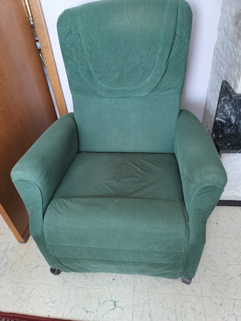 1-zit stof relax, Huis en Inrichting, Fauteuils, Ophalen, Gebruikt, Stof