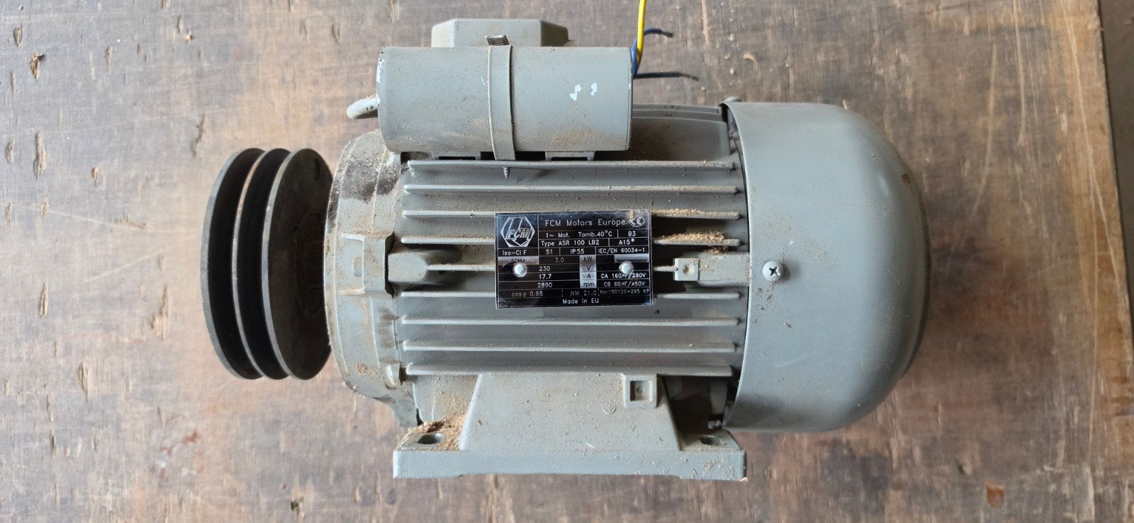 moteur électrique 3kw monophasé, Bricolage & Construction, Enlèvement, Utilisé, Moteur électrique, 1800 tpm ou plus