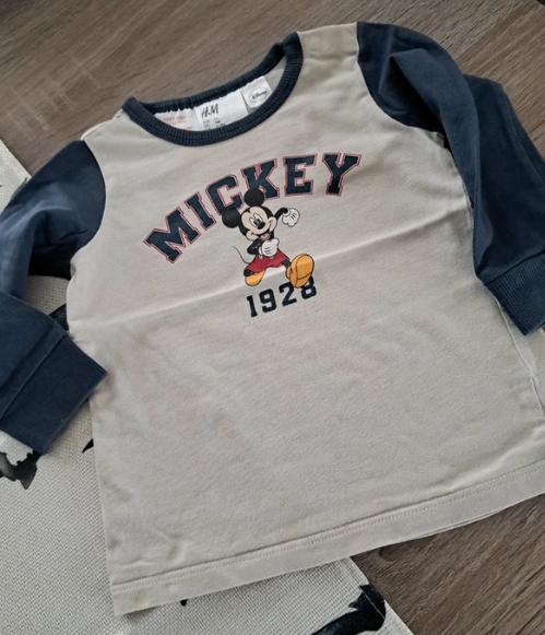 H&M Mickey Mouse longsleeve 74, Enfants & Bébés, Vêtements de bébé | Taille 74, Garçon, Enlèvement ou Envoi, H&M, Comme neuf