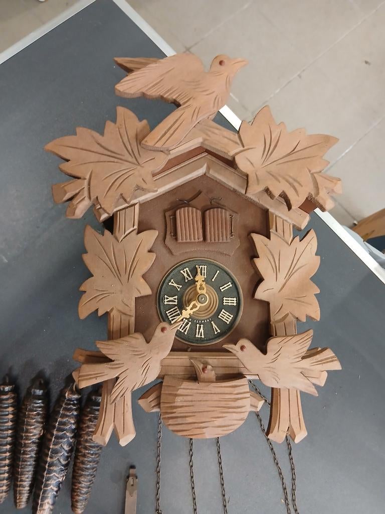 Koekoeksklok hout met muziek, Antiek en Kunst, Ophalen