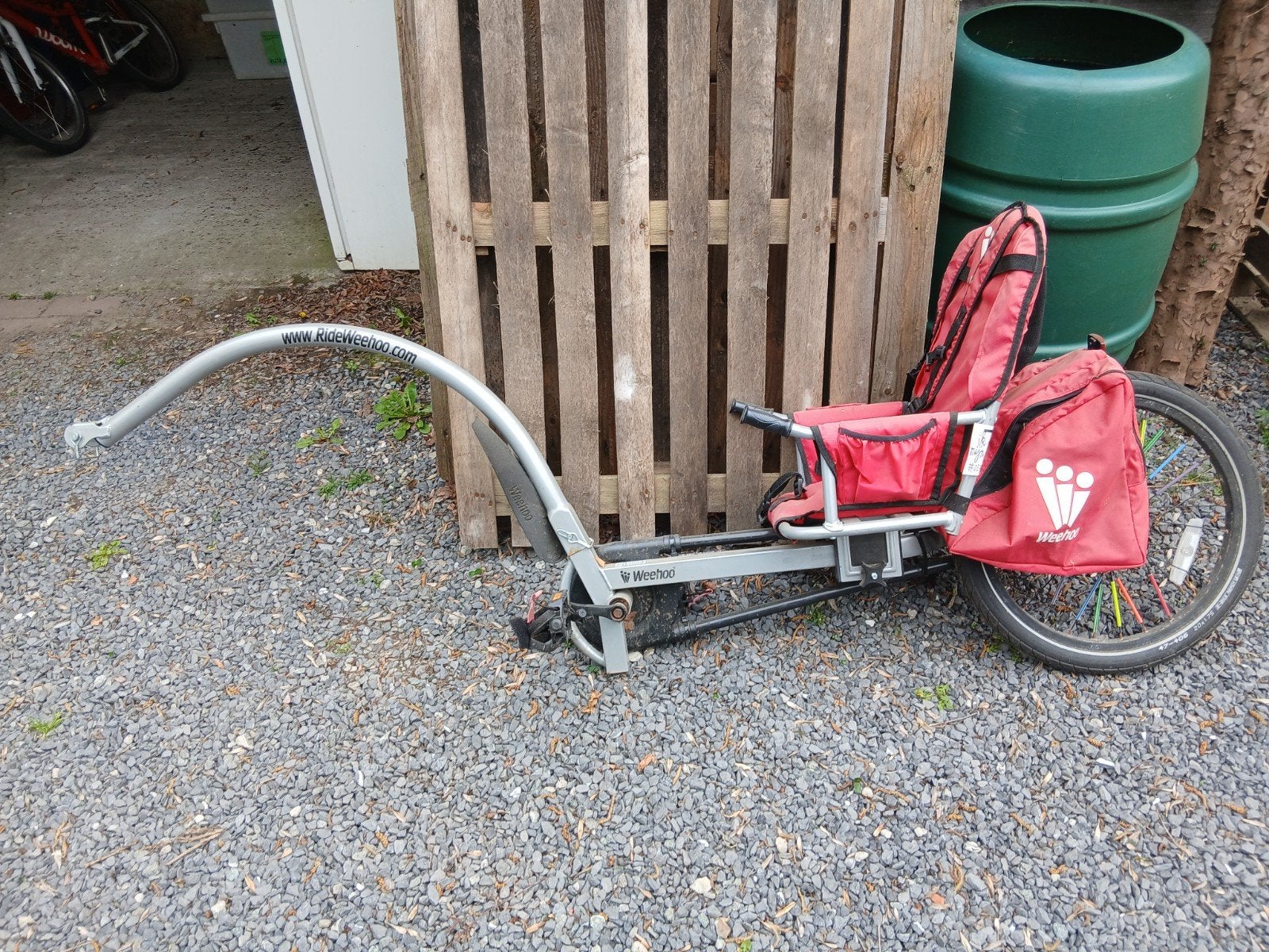 Vélo remorque Weehoo, Enlèvement, Vélo suiveur