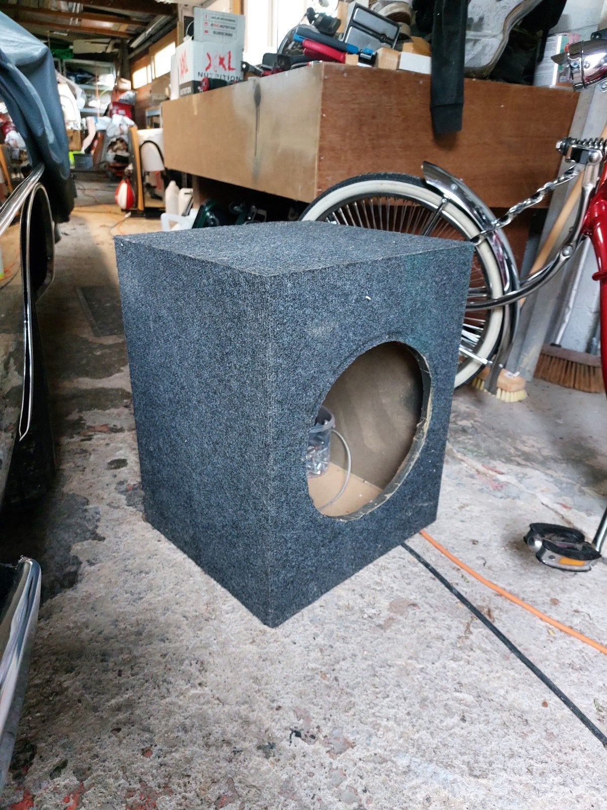 Woofer kist, Ophalen, Gebruikt