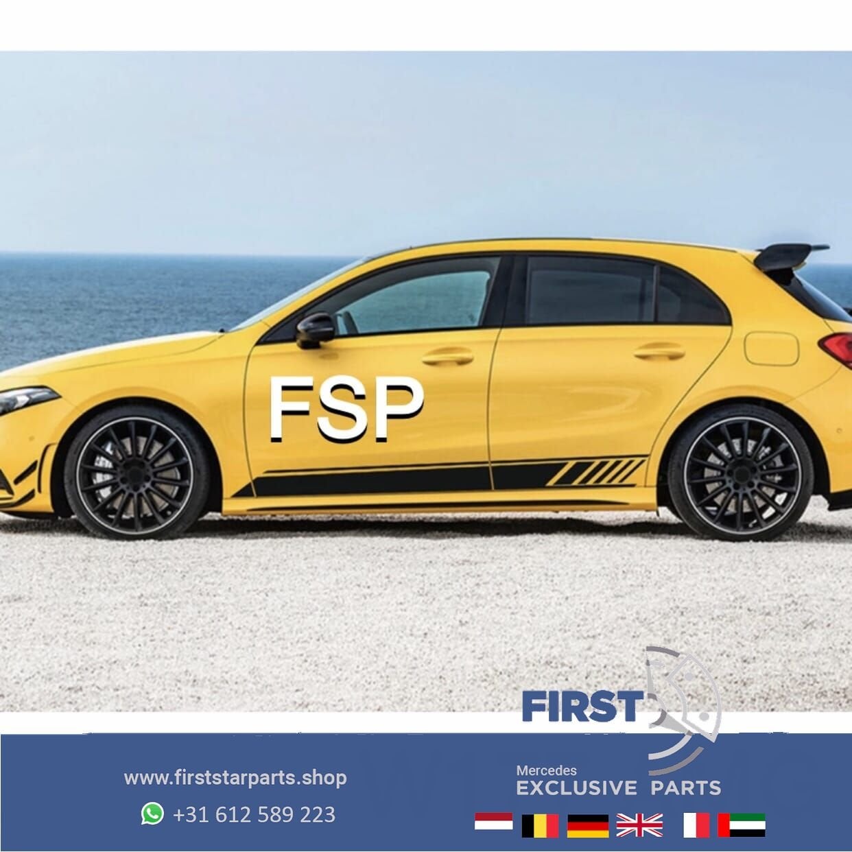 W177 A35 STICKERSET A45 STRIPING STICKER SET Mercedes A Klas, Enlèvement ou Envoi, -, -, -