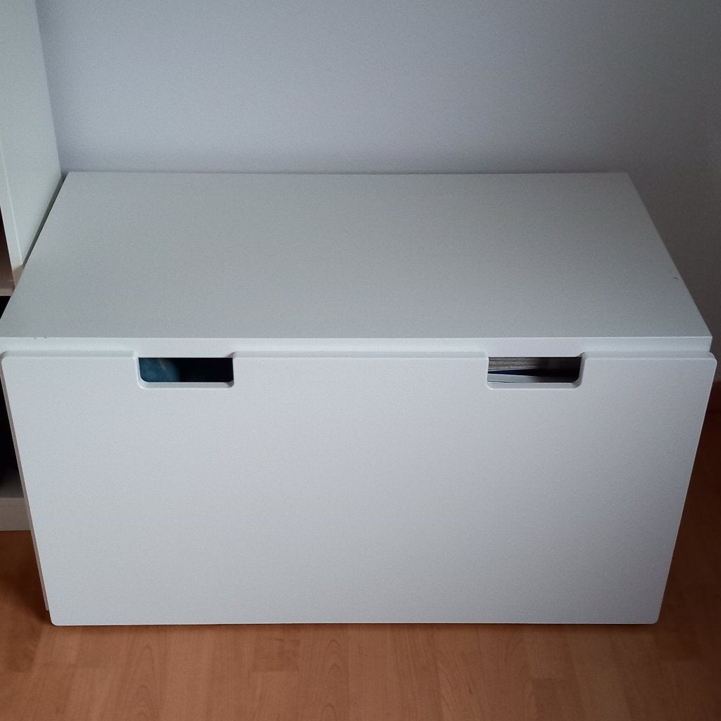 IKEA Stuva / Småstad speelgoedkist met lade (wit), Enlèvement, Utilisé