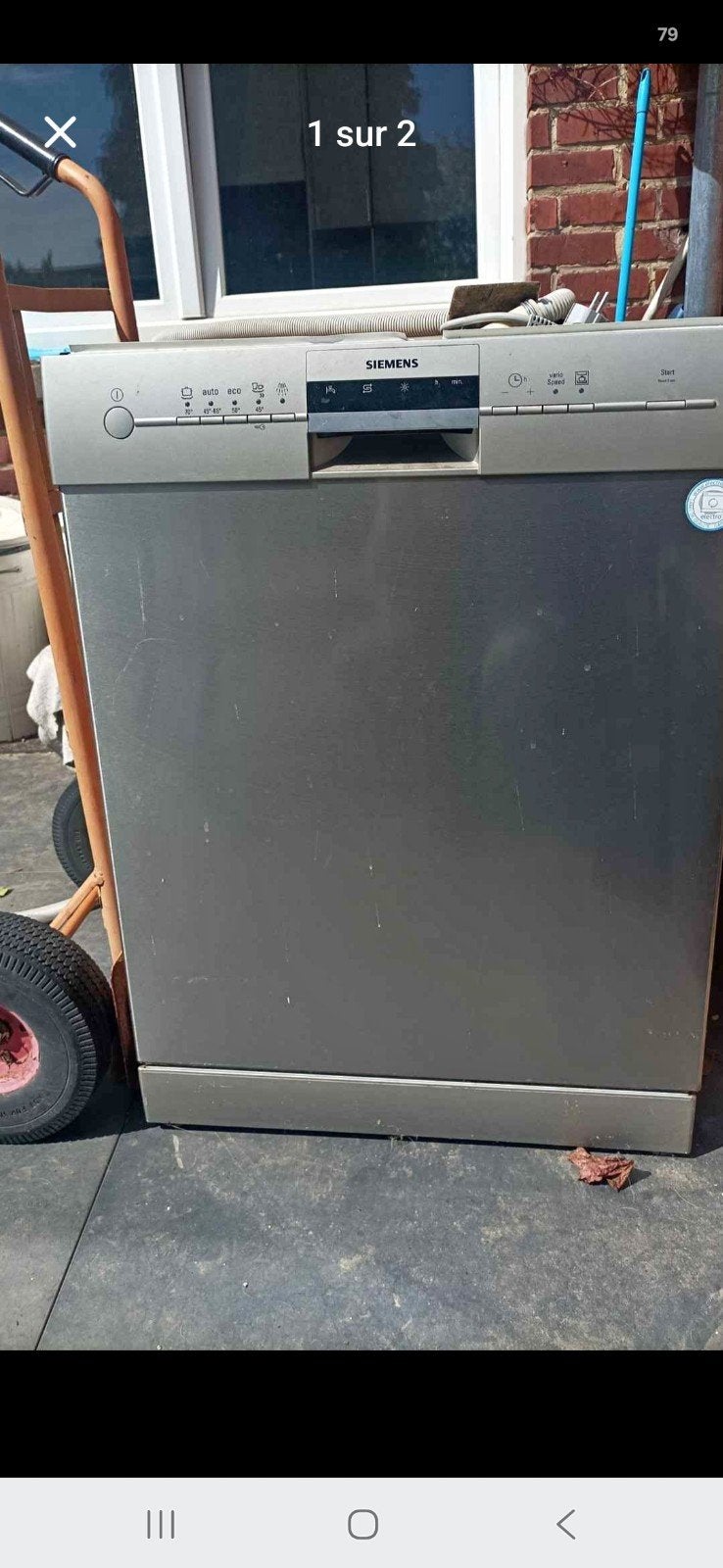 Siemens vaatwasser 4 jaar werkt heel goed 100€, Elektronische apparatuur, Vaatwasmachines, Ophalen of Verzenden, Gebruikt