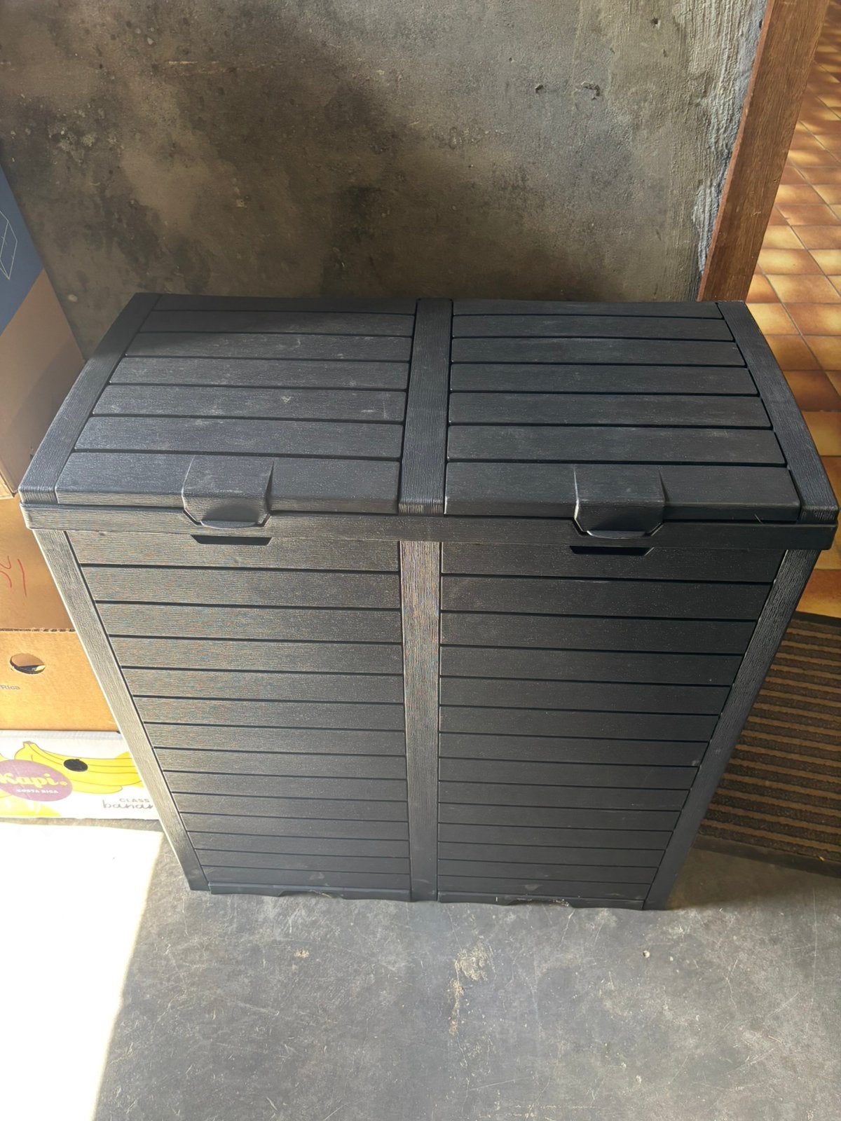 Vuilbak (2 vakken te koop), Ophalen, Zo goed als nieuw