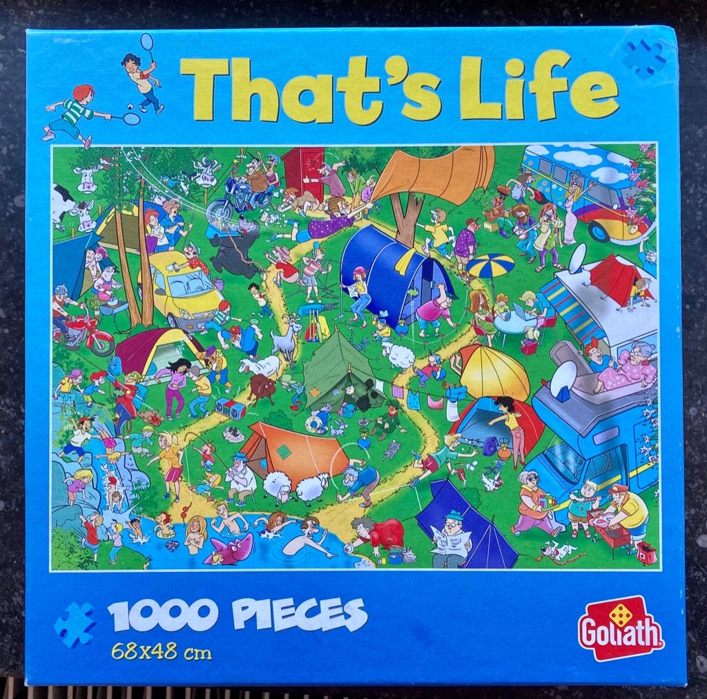 2 puzzles 1000p That's Life Goliath, Enlèvement ou Envoi, 500 à 1500 pièces, Comme neuf, Puzzle