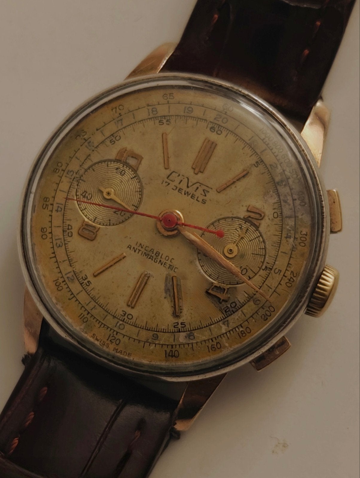 Montre Chronographe antiquité, Enlèvement ou Envoi