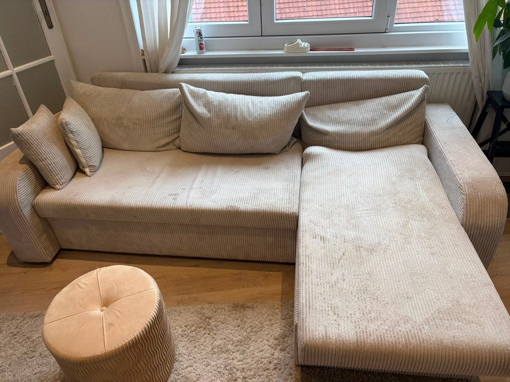 Gratis zitbank — Om te komen en op te halen, Ophalen, Gebruikt, Minder dan 75 cm, Hoekbank