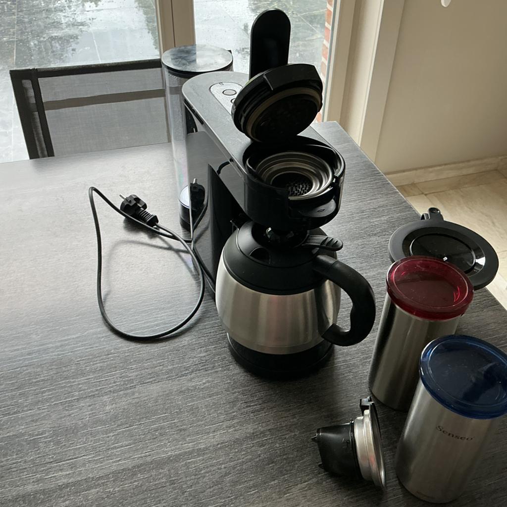 Koffiemachine senseo  zwart, Ophalen, Gebruikt, Koffiepads en cups, Afneembaar waterreservoir