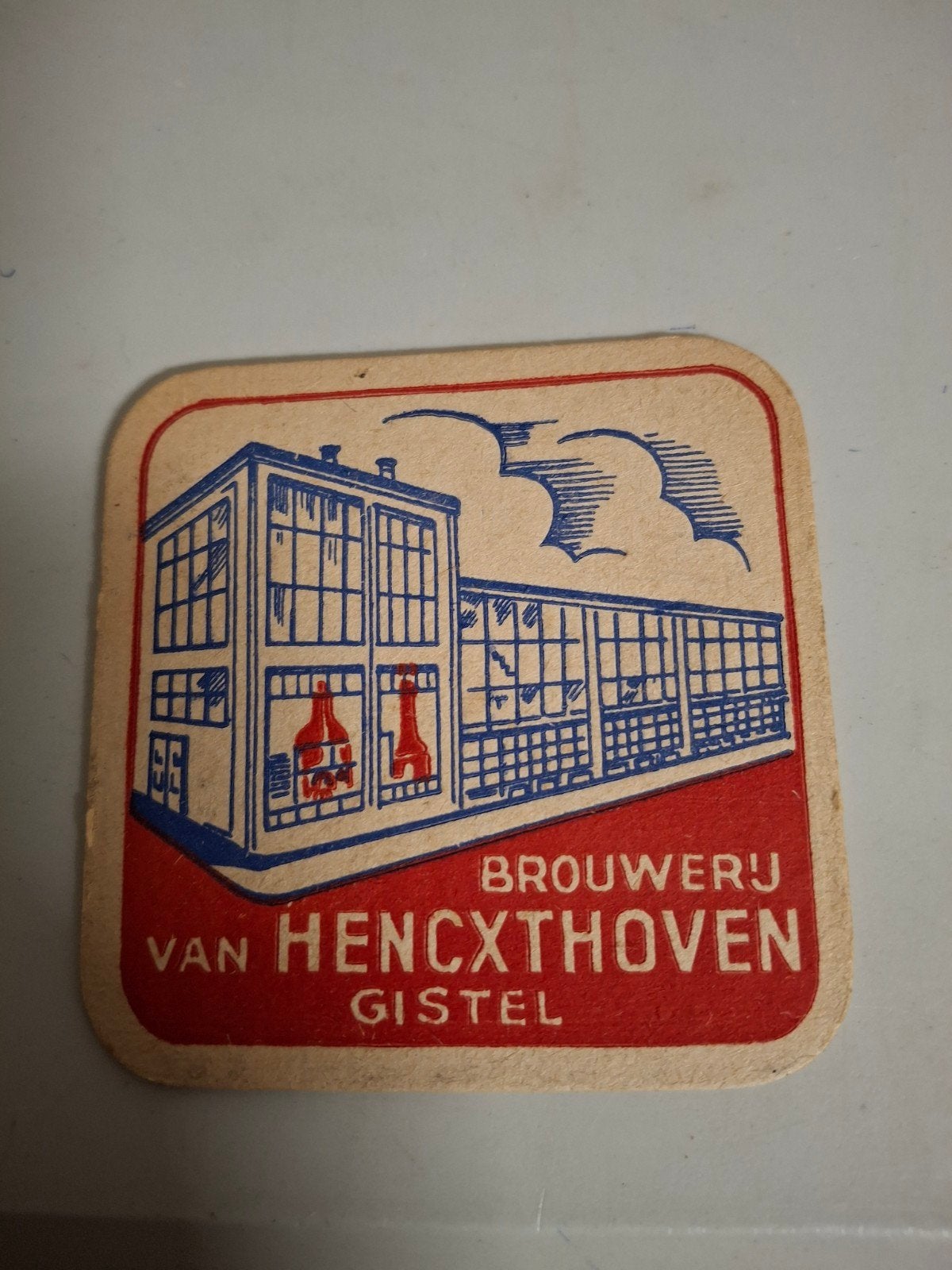 oud bierviltje van hencxthoven gistel, Verzamelen, Ophalen of Verzenden