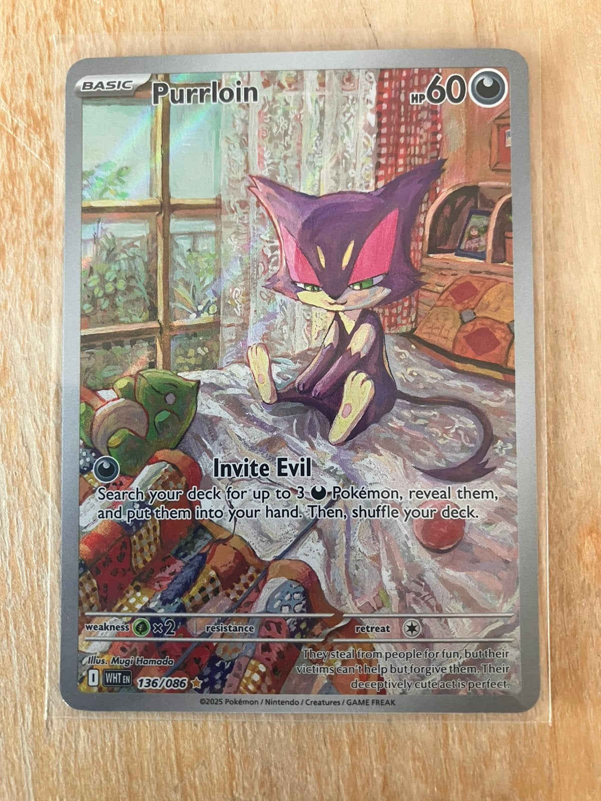 Illustration Rare Purrloin - WHT, Ophalen, Nieuw, Losse kaart, Foil