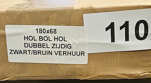 Lachspiegel dubbelzijdig 180x68cm (KJH110), Hobby en Vrije tijd, Feestartikelen, Nieuw, Versiering, Ophalen of Verzenden