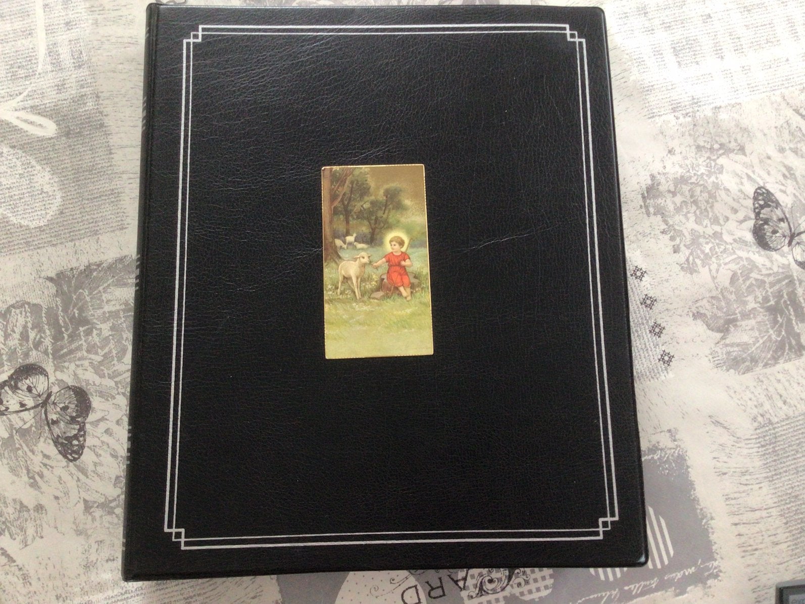 Album met Communieprentjes 430 st, Collections, Photos & Gravures, Enlèvement ou Envoi, Utilisé, Gravure