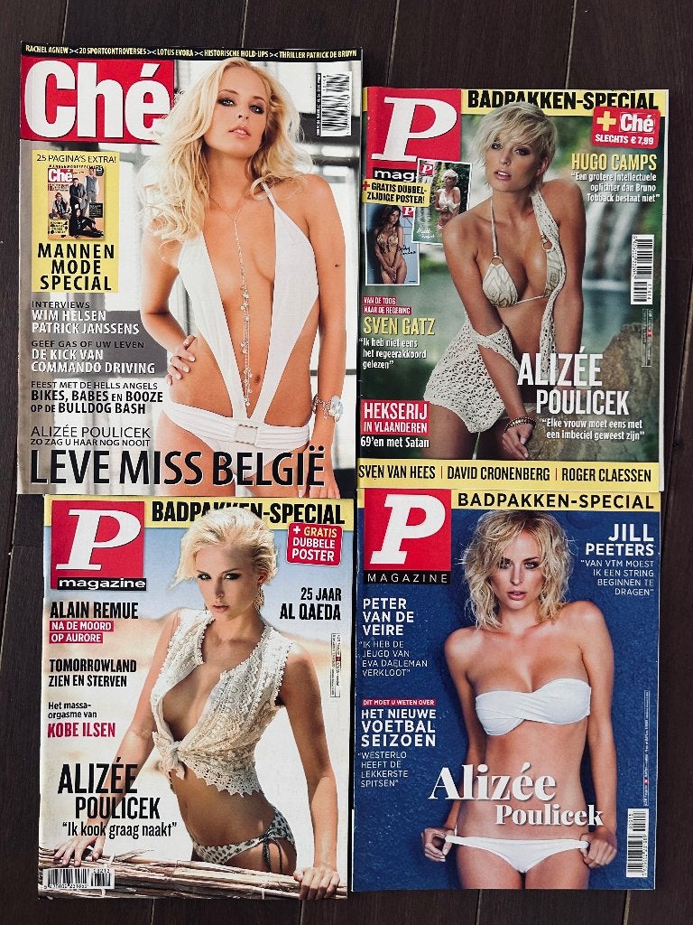 4x Ché - P magazine - Alizée Poulicek, Envoi, 1980 à nos jours, Journal ou Magazine