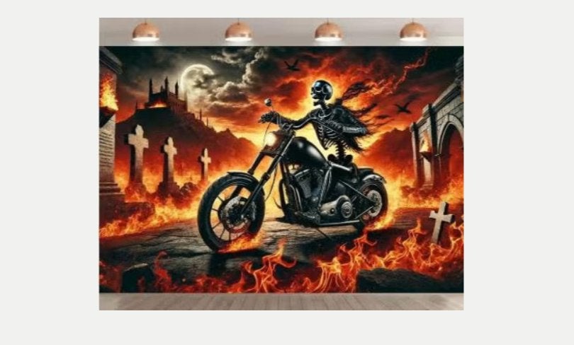 Gothic & Clown Vlaggen - Fantasy Decoratie (150x90cm), Diversen, Ophalen of Verzenden, Nieuw