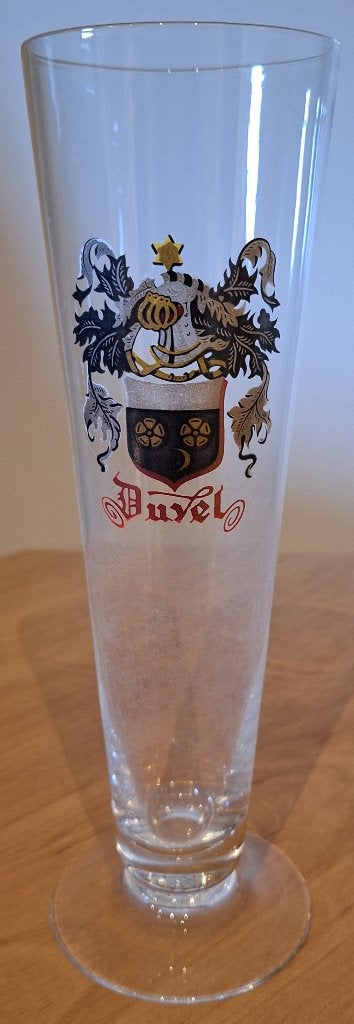 1 vintage Duvel fluitglas, Ophalen of Verzenden, Zo goed als nieuw, Glas of Glazen, Duvel