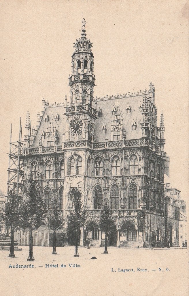 OUDENAARDE -  Stadhuis  + 115 jaar oud !, Verzamelen, Verzenden, Voor 1920, Gelopen, Oost-Vlaanderen