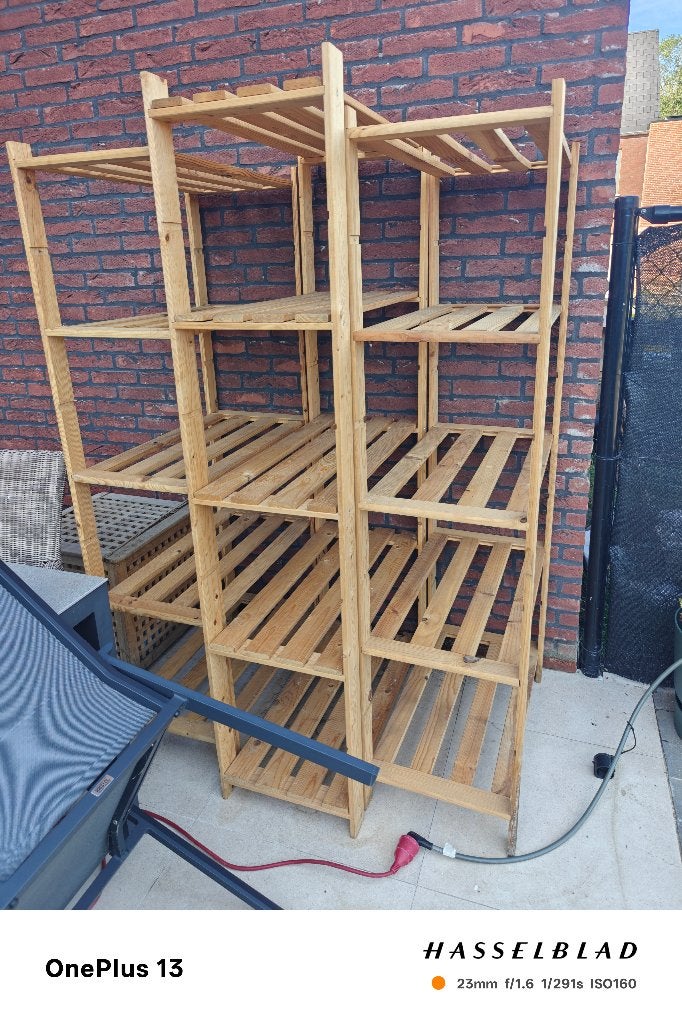 houten schabben (3 stuks), Huis en Inrichting, Ophalen, Gebruikt