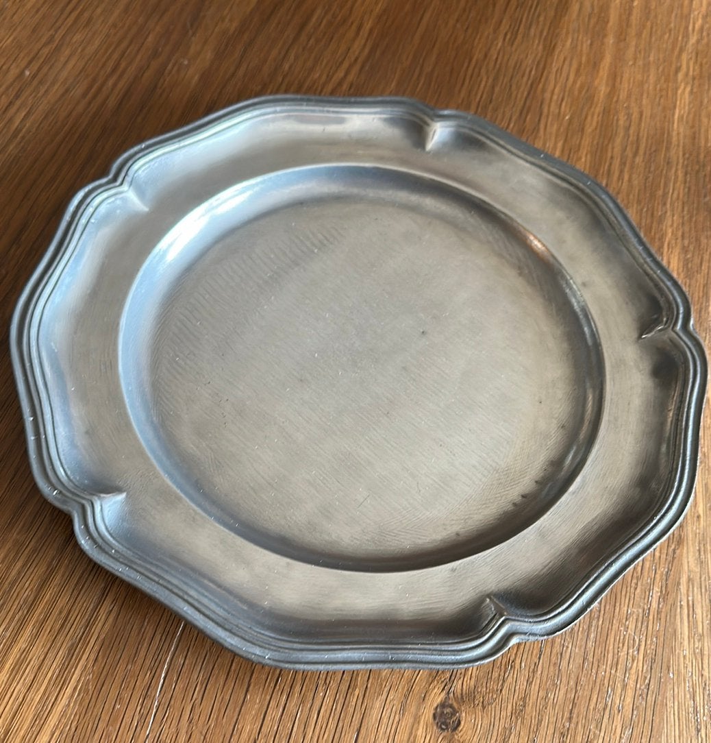 Assiette en étain, Ophalen